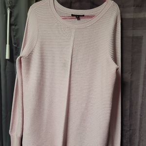 Cyrus Ribbed Cotton Candy Pink Tunic Xl Nwot